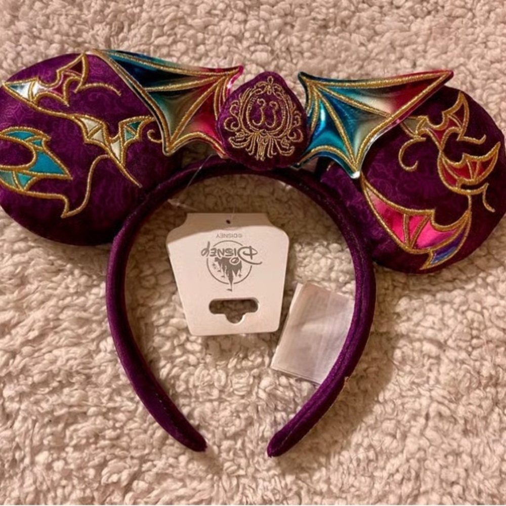 Disney Purple and Gold Dragon Wing Headband
